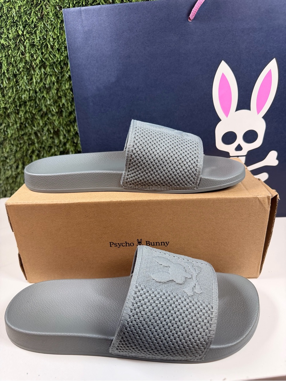 Psycho Bunny Kids Knit Slides